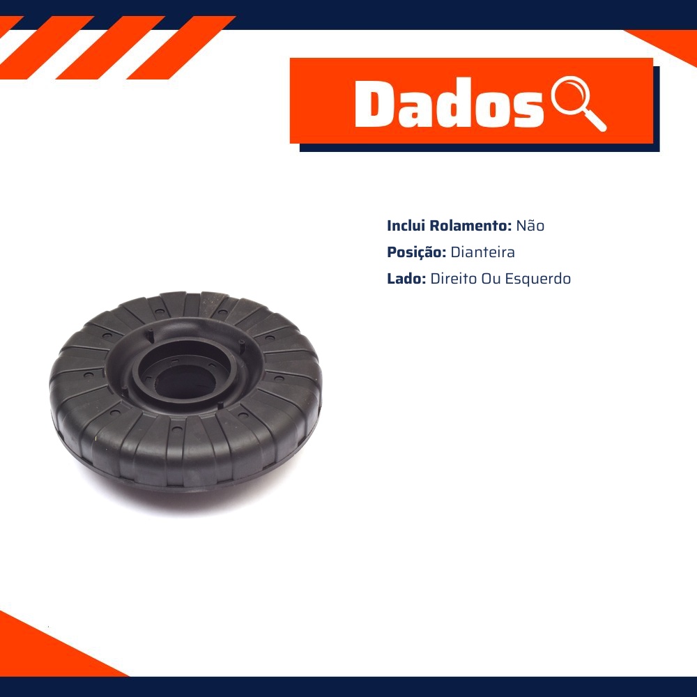 Coxim Amortecedor Dianteiro Sem Rolamento - Cobra Automotiva - SA1142