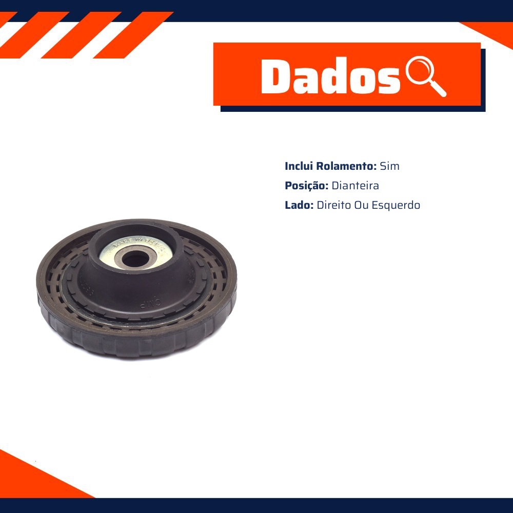 Coxim Amortecedor Dianteiro Com Rolamento - Cobra Automotiva - SA1142R