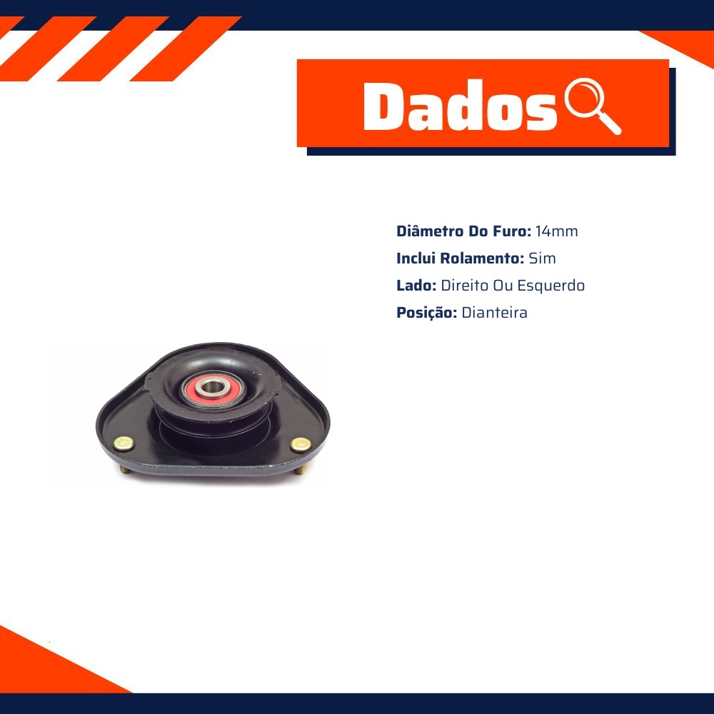 Coxim Amortecedor com Rolamento para Toyota Corolla - Cobra Automotiva - SA6251R C