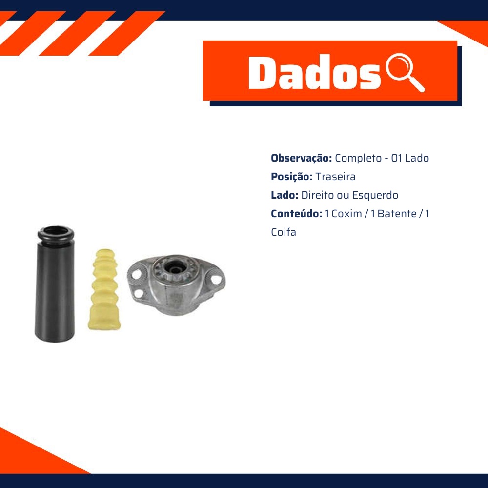 Kit do Amortecedor Traseiro - Cobra Automotiva - VW419C