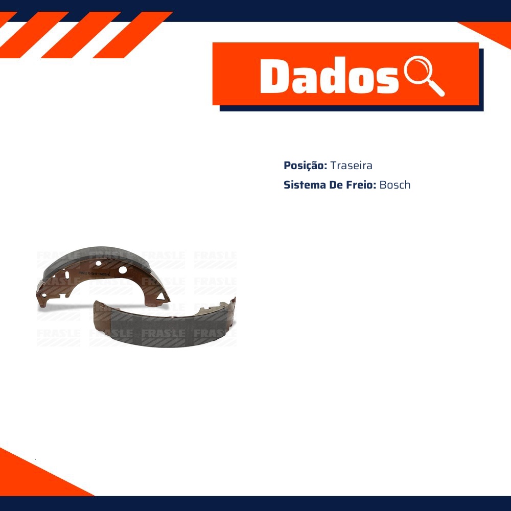 Sapata de Freio Traseira para Fiat Doblo e Strada - Fras-le - FI/136-CP