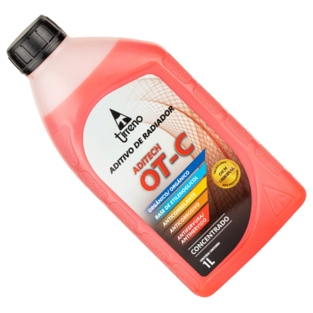 Aditivo para Radiador Laranja Tirreno Aditech OT-C Orgânico Concentrado 1 Litro - Tirreno - FLU/DS/303FU1