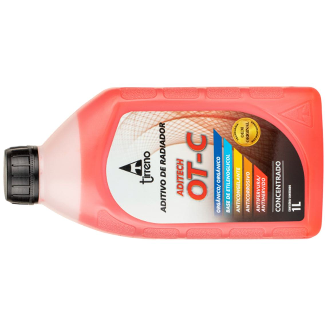 Aditivo para Radiador Laranja Tirreno Aditech OT-C Orgânico Concentrado 1 Litro - Tirreno - FLU/DS/303FU1