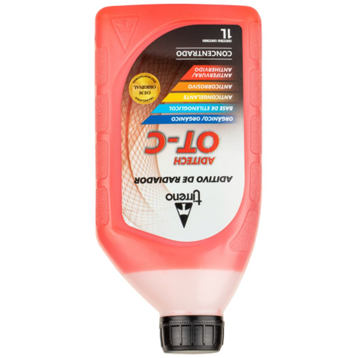Aditivo para Radiador Laranja Tirreno Aditech OT-C Orgânico Concentrado 1 Litro - Tirreno - FLU/DS/303FU1