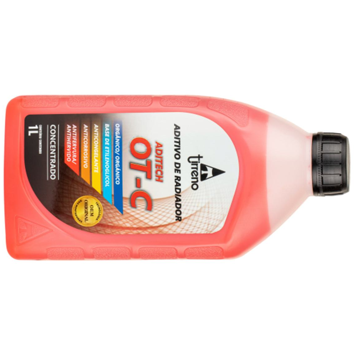 Aditivo para Radiador Laranja Tirreno Aditech OT-C Orgânico Concentrado 1 Litro - Tirreno - FLU/DS/303FU1