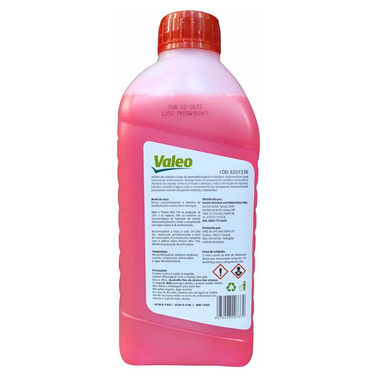 Aditivo para Radiador Protect Ultra Orgânico Concentrado Rosa 1 Litro - Valeo - 820733R