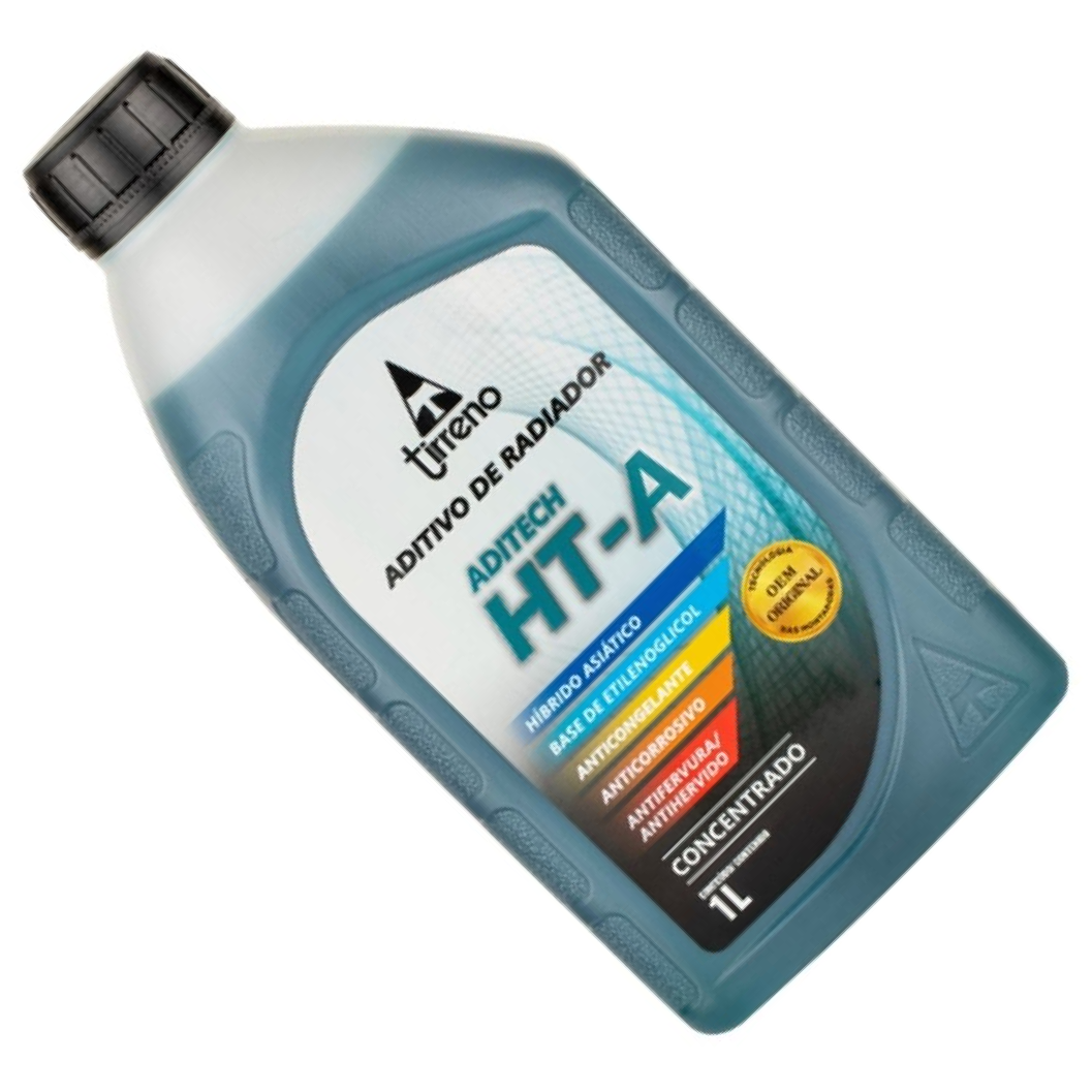 Aditivo para Radiador Azul Tirreno Aditech HT-A Híbrido Asiático Concentrado 1 Litro - Tirreno - FLU/DS/271FU1
