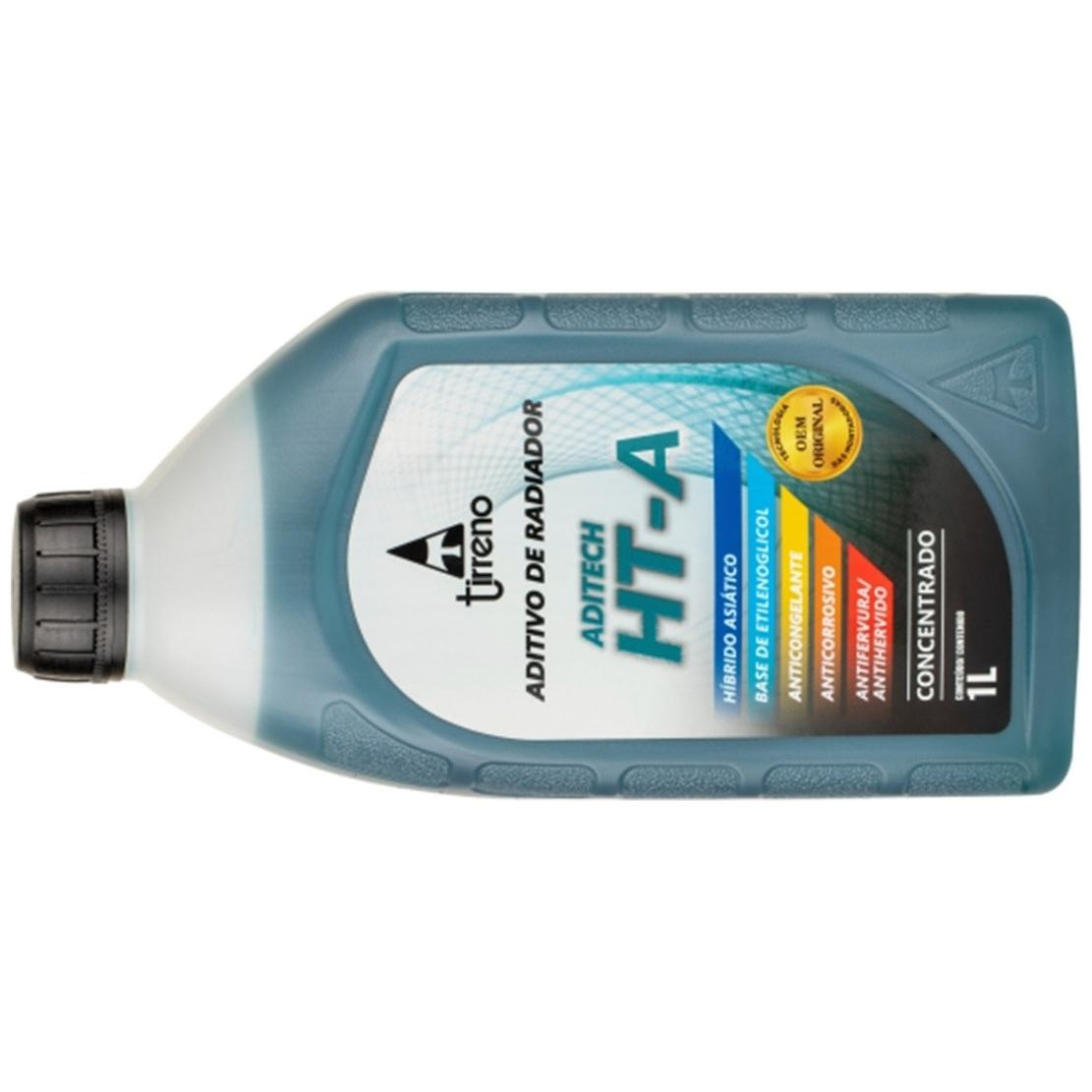 Aditivo para Radiador Azul Tirreno Aditech HT-A Híbrido Asiático Concentrado 1 Litro - Tirreno - FLU/DS/271FU1