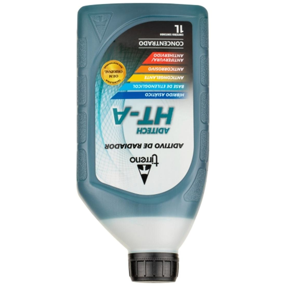 Aditivo para Radiador Azul Tirreno Aditech HT-A Híbrido Asiático Concentrado 1 Litro - Tirreno - FLU/DS/271FU1