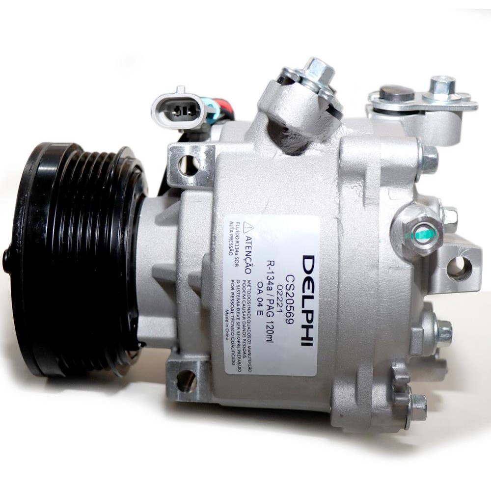 Compressor Ar Condicionado ONIX PRISMA COBALT 1.4 1.8 SPIN 1.8 - Delphi - CS20569