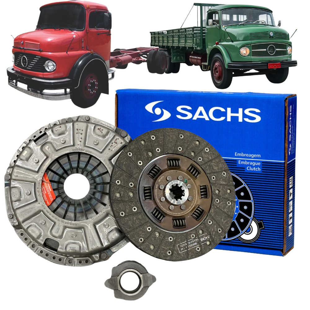 Kit Embreagem Mb 1111 1113 1114 Om352 Ate 87 Sachs 6249 - SACHS - 6249
