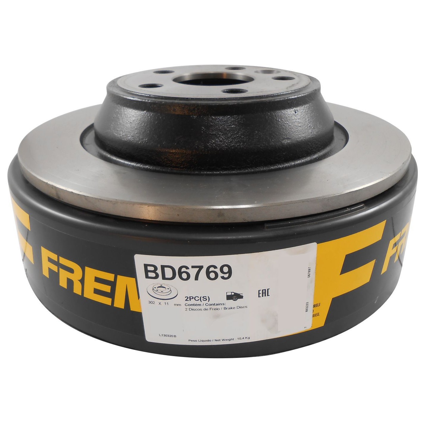 Par de Discos de Freio Sólido Traseiro - Fremax - BD6769