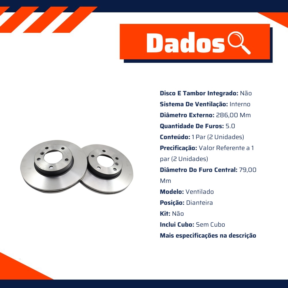 Par de Discos de Freio Ventilado Dianteiro - Fremax - BD0674