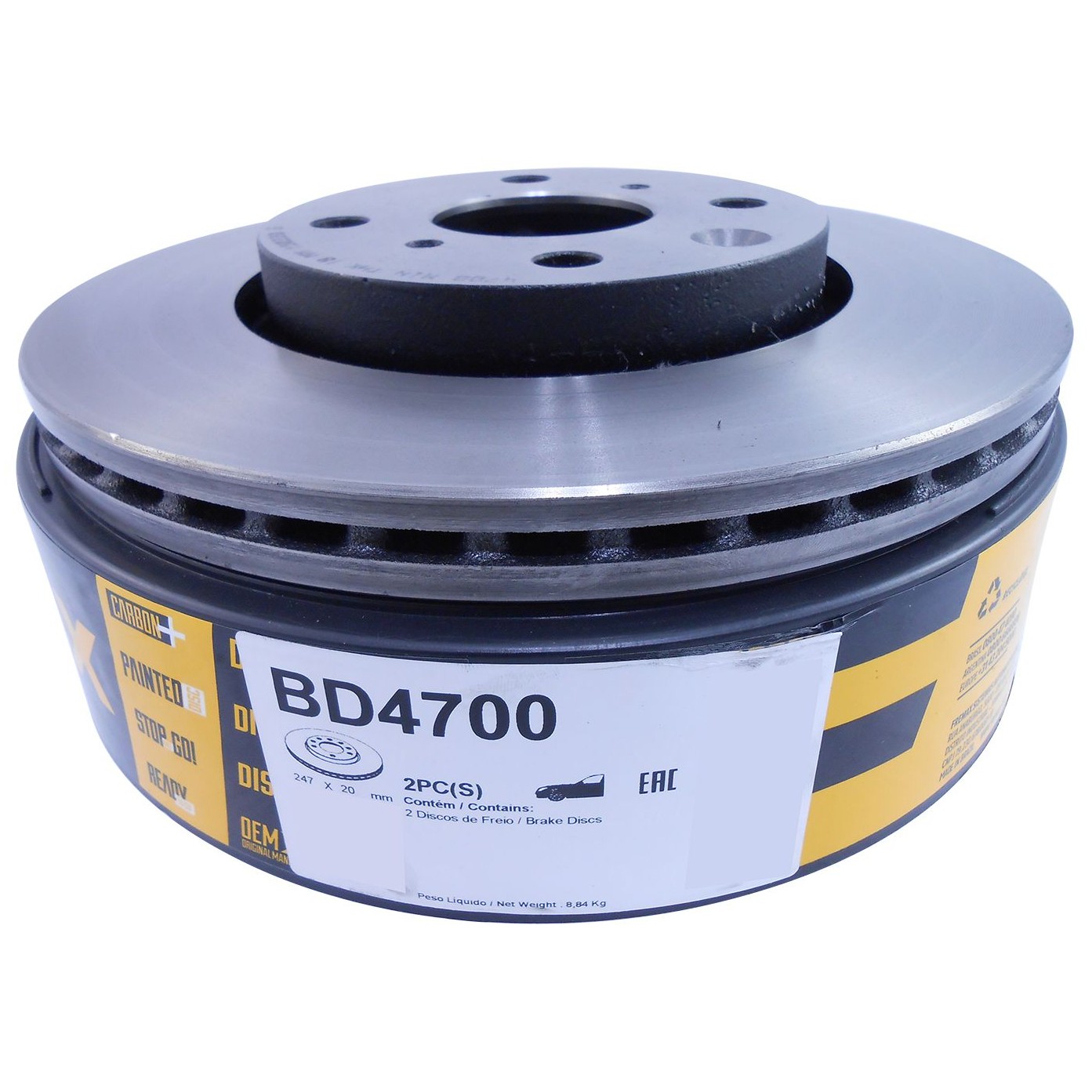 Par de Discos de Freio Ventilado Dianteiro - Fremax - BD4700