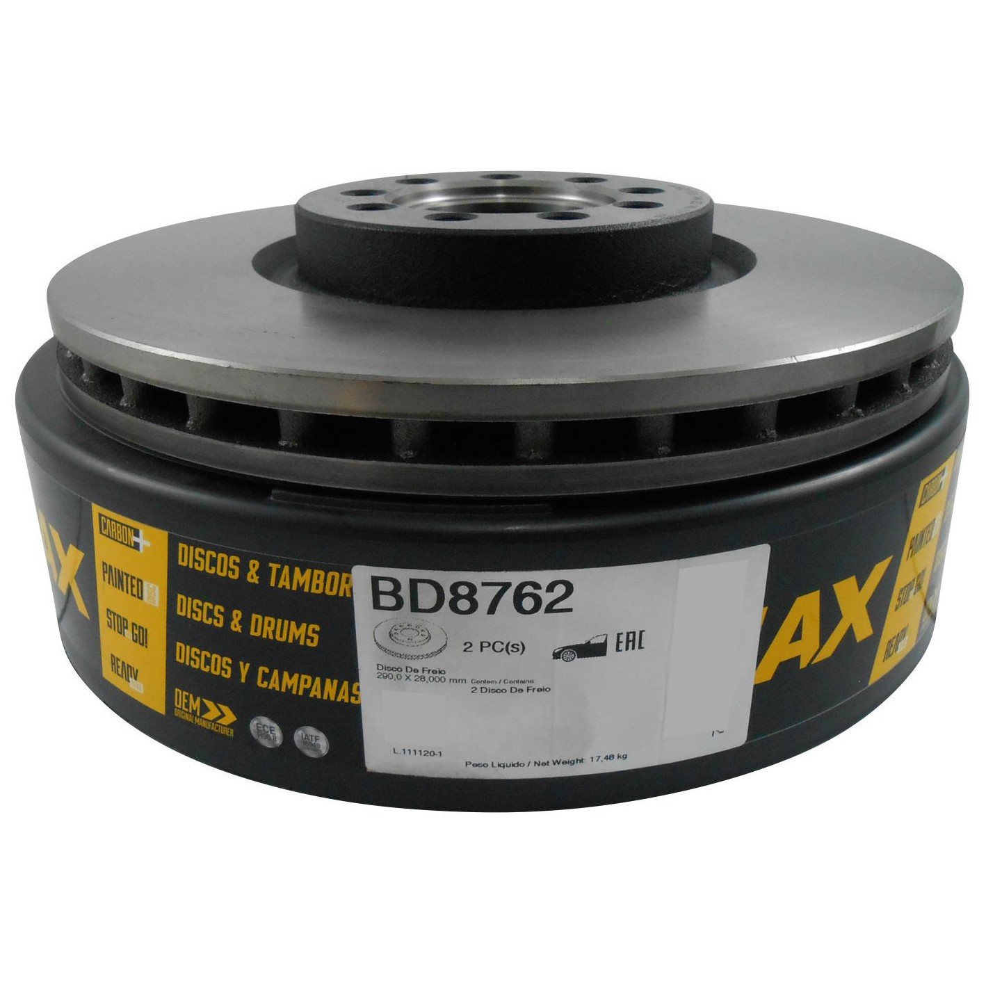 Par de Discos de Freio Ventilado Dianteiro - Fremax - BD8762