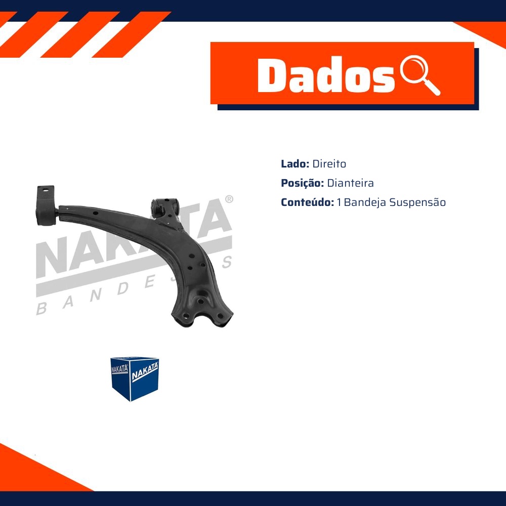 Bandeja de Suspensão Dianteira Direita para Peugeot 306 - Nakata - NBJ5003D