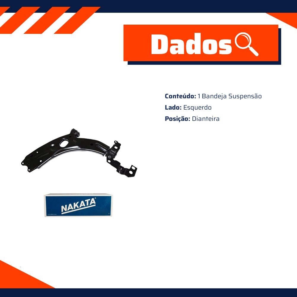 Bandeja de Suspensão Dianteira Esquerda - Nakata - NBJ4010E