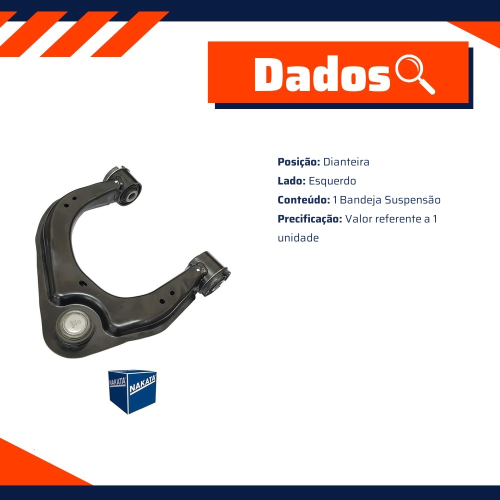 Bandeja de Suspensão Dianteira Esquerda para Ford Ranger - Nakata - NBJ2023EP