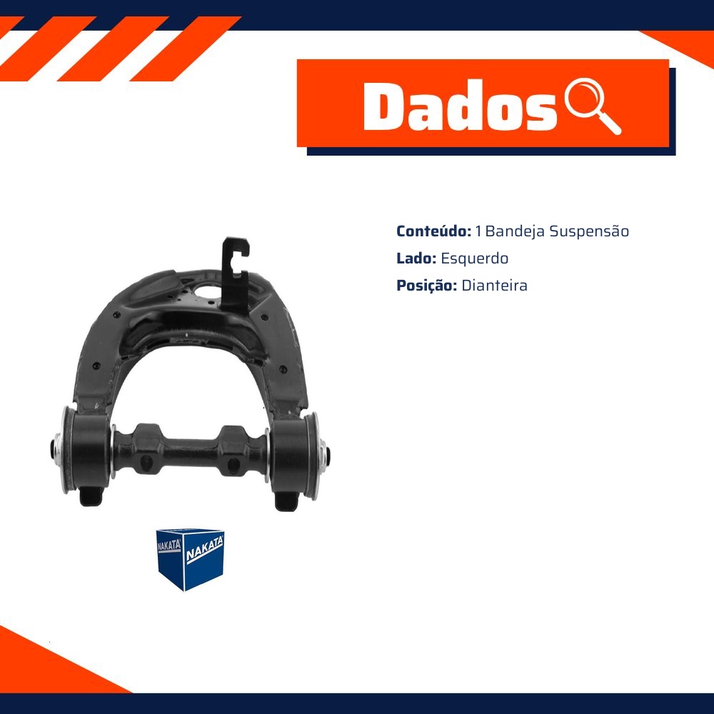 Bandeja de Suspensão Dianteira Esquerda para Mitsubishi L200 e Pajero Sport - Nakata - NBJ9001E