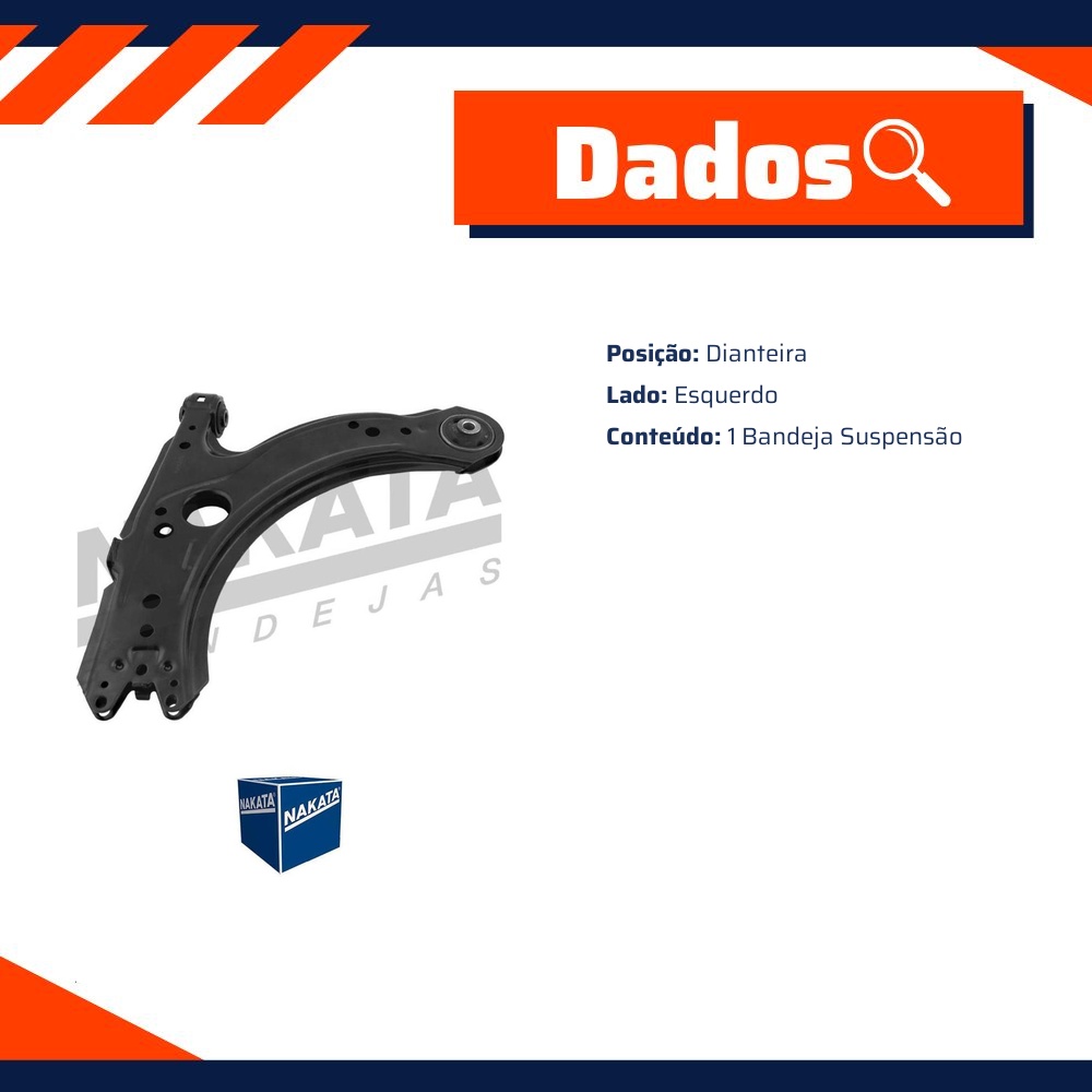 Bandeja de Suspensão Dianteira Esquerda - Nakata - NBJ1009