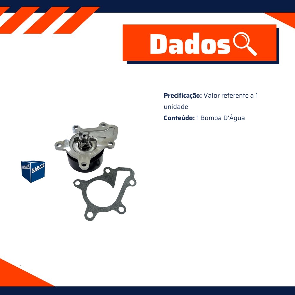 Bomba D'Água para Toyota Etios - Nakata - NKBA16003