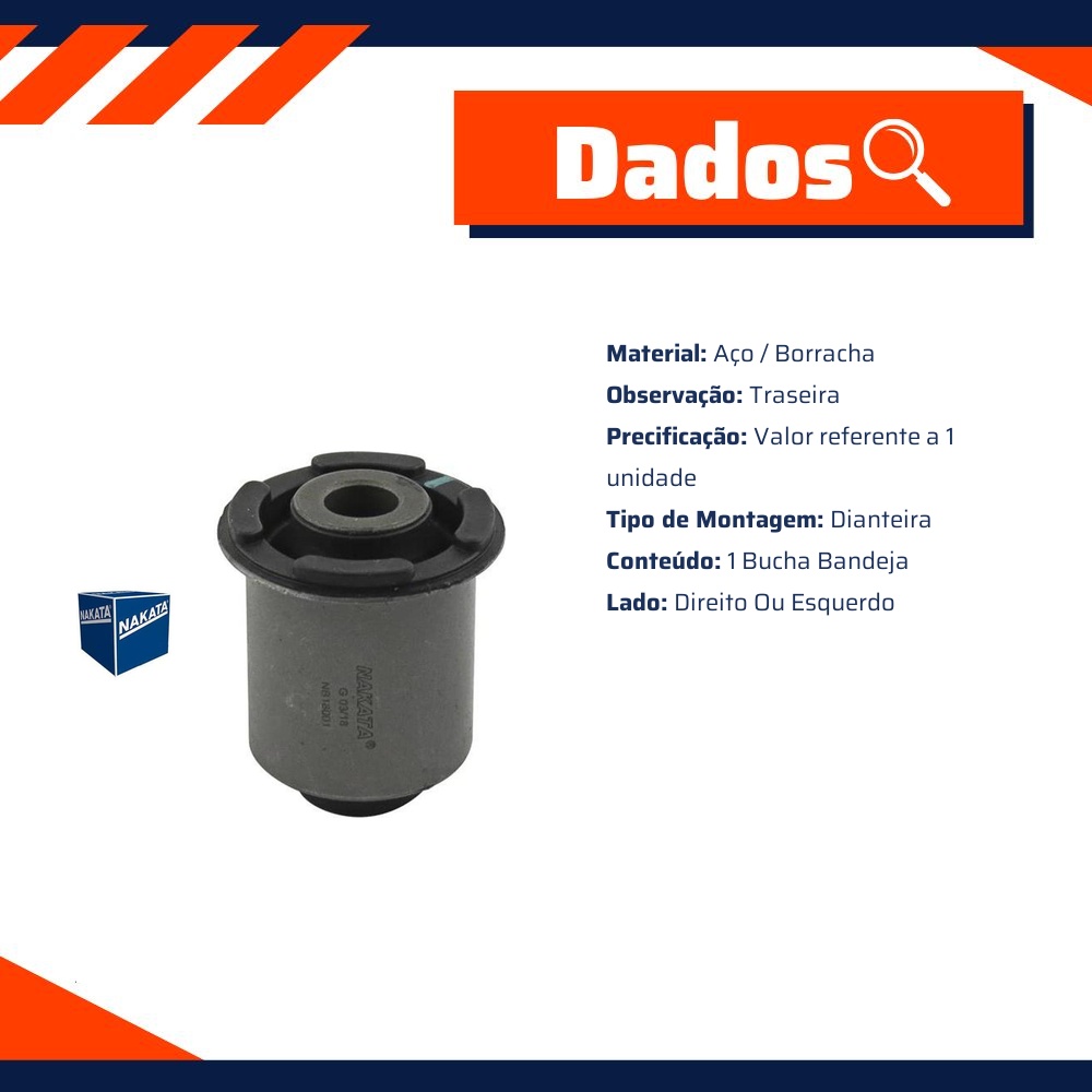 Bucha DA Bandeja Dianteira - Nakata - NB18001