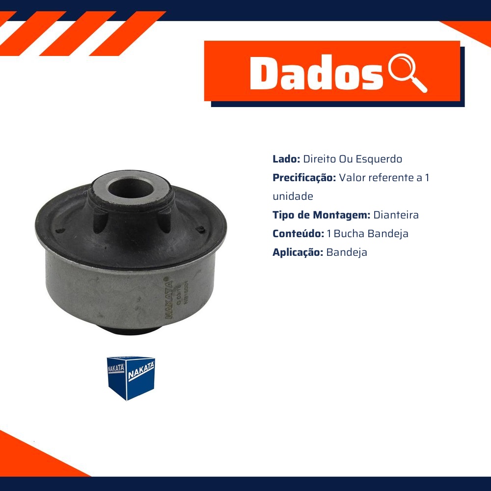 Bucha da Bandeja Dianteira - Nakata - NB15001