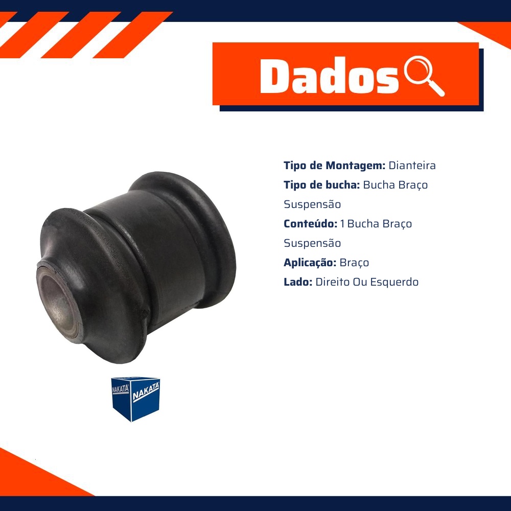 Bucha do Braço de Suspensão Dianteiro - Nakata - NB13031