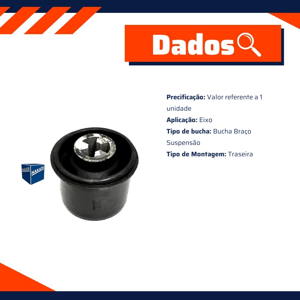 Bucha do Braço da Suspensão Traseiro - Nakata - NB11012