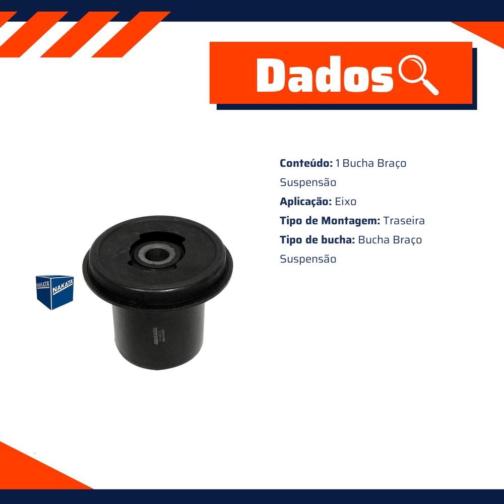 Bucha do Braço da Suspensão Traseiro para Fiat Palio - Nakata - NB14007