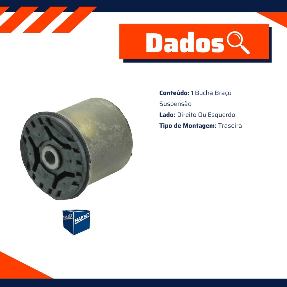 Bucha do Braço da Suspensão Traseiro - Nakata - NB13017