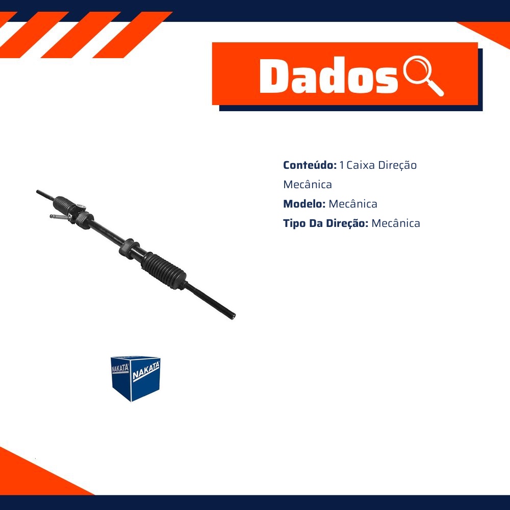 Caixa de Direção Mecânica para Chevrolet Marajó - Nakata - NCD 30014S