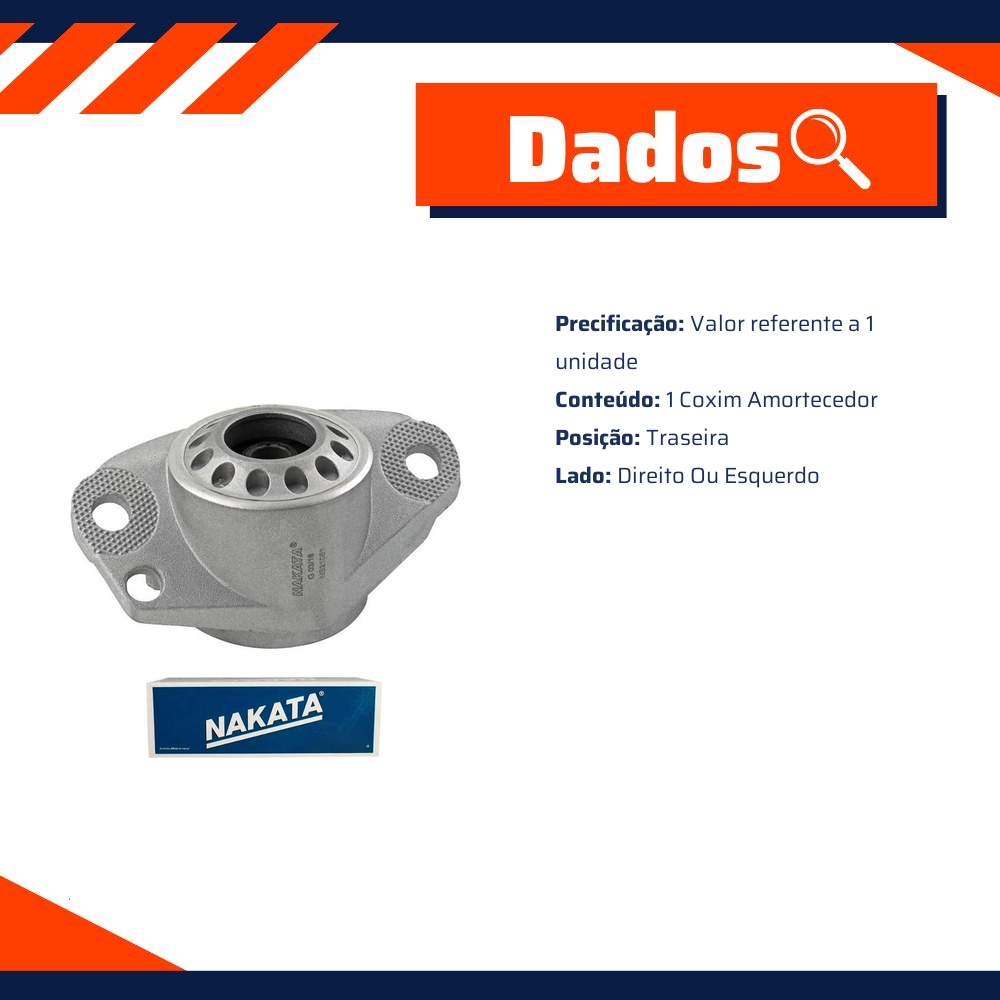 Coxim Amortecedor Traseiro - Nakata - NB21061