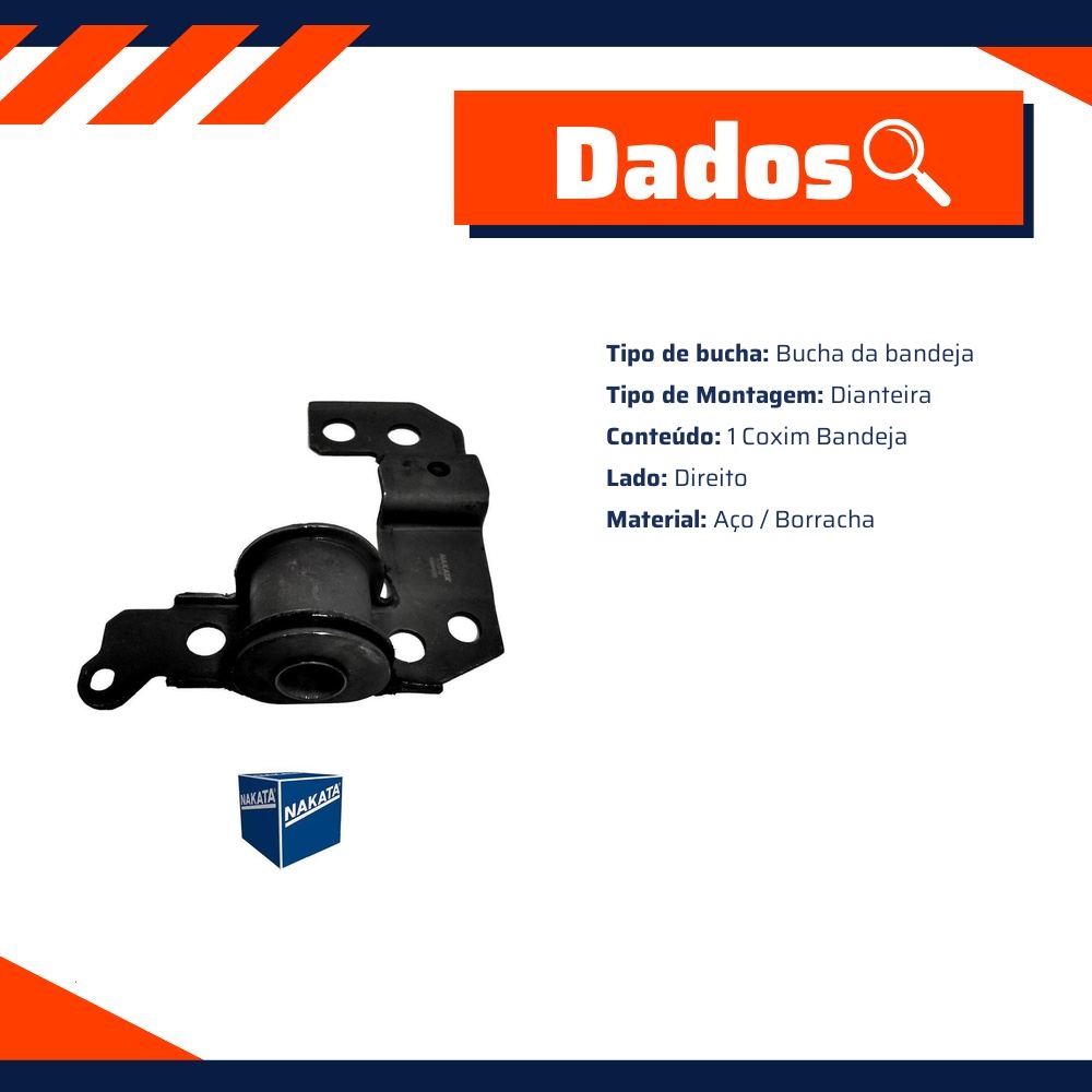 Coxim da Bandeja Direita Dianteira - Nakata - NB94020