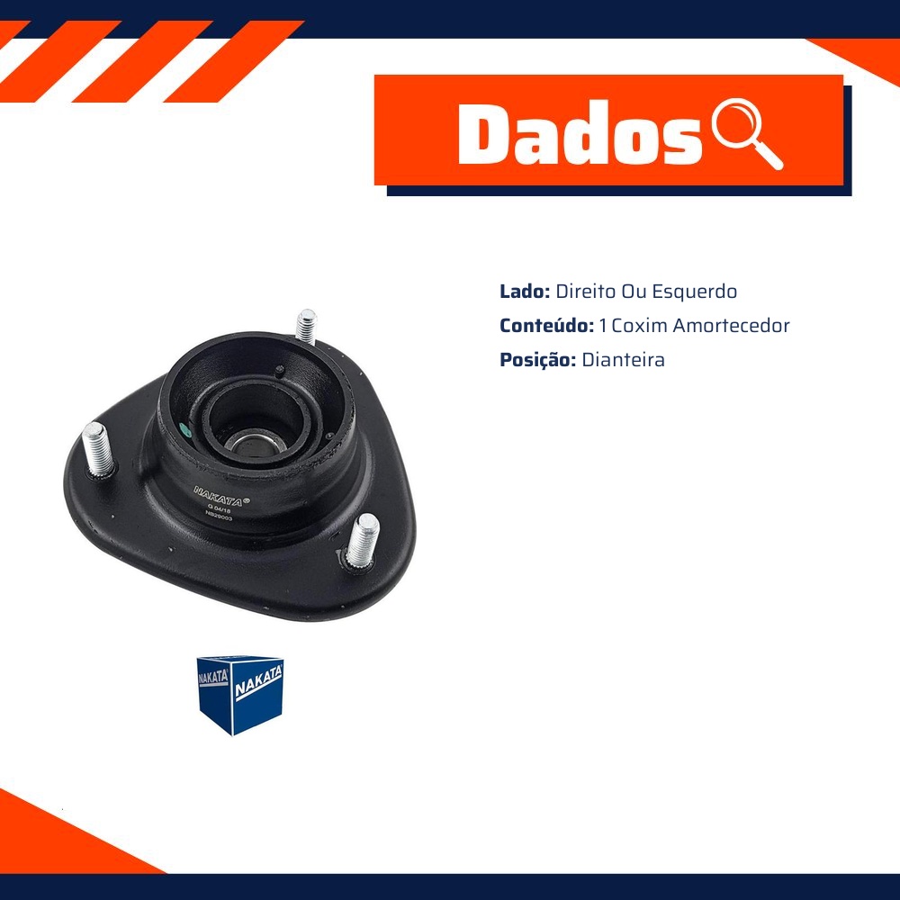 Coxim de Amortecedor Dianteiro para Mitsubishi Pajero Tr4 - Nakata - NB29003