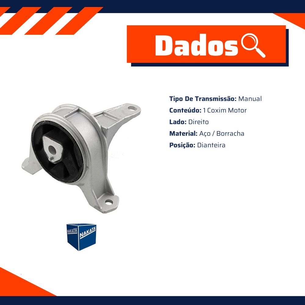 Coxim do Motor Dianteiro Direito - Nakata - NB33048