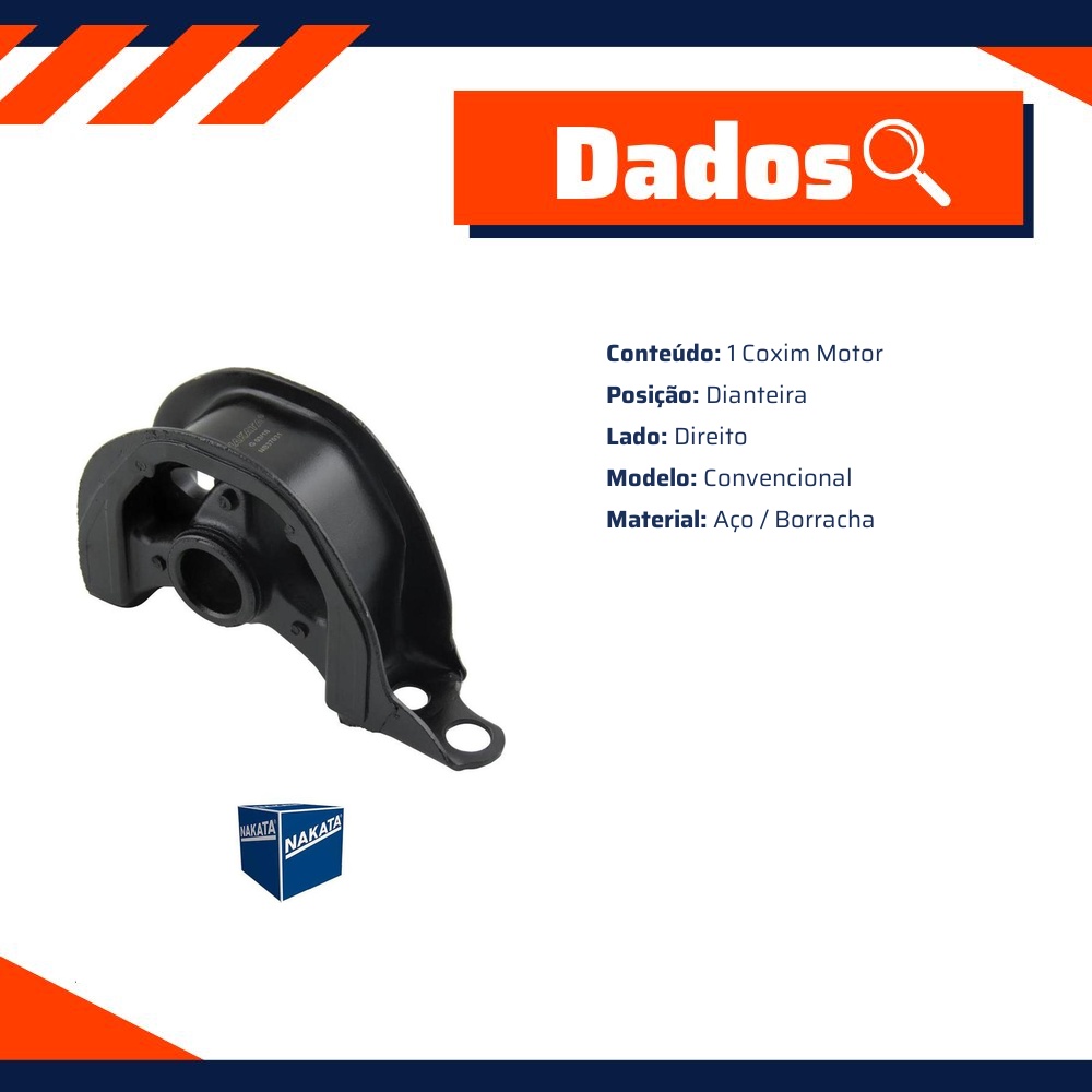 Coxim do Motor Dianteiro Direito para Honda Civic - Nakata - NB37031