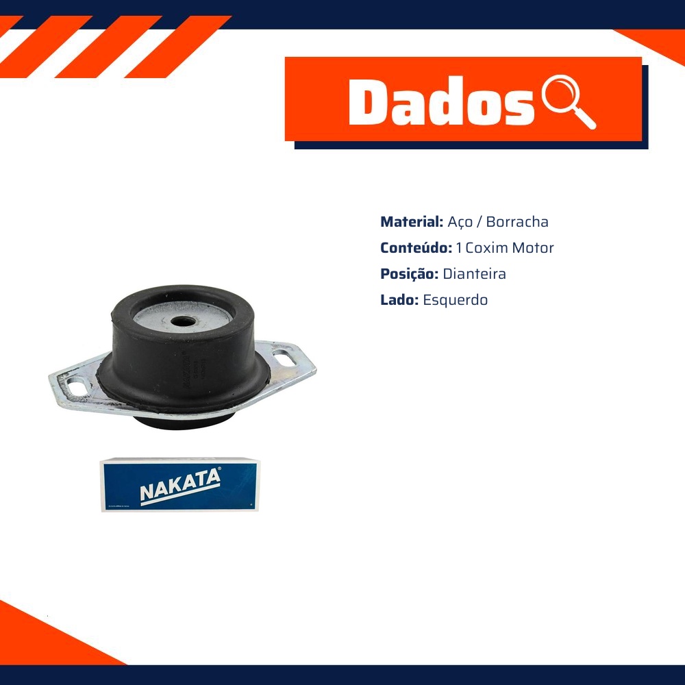 Coxim do Motor Dianteiro Esquerdo - Nakata - NB35012