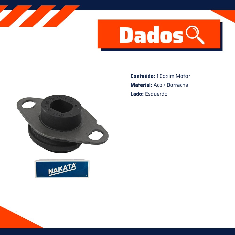 Coxim do Motor Esquerdo - Nakata - NB36012