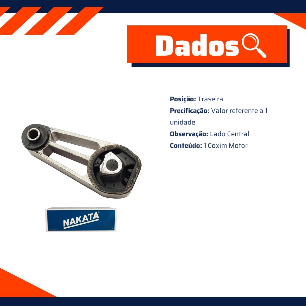 Coxim do Motor Traseiro para Renault Kwid - Nakata - NB36005