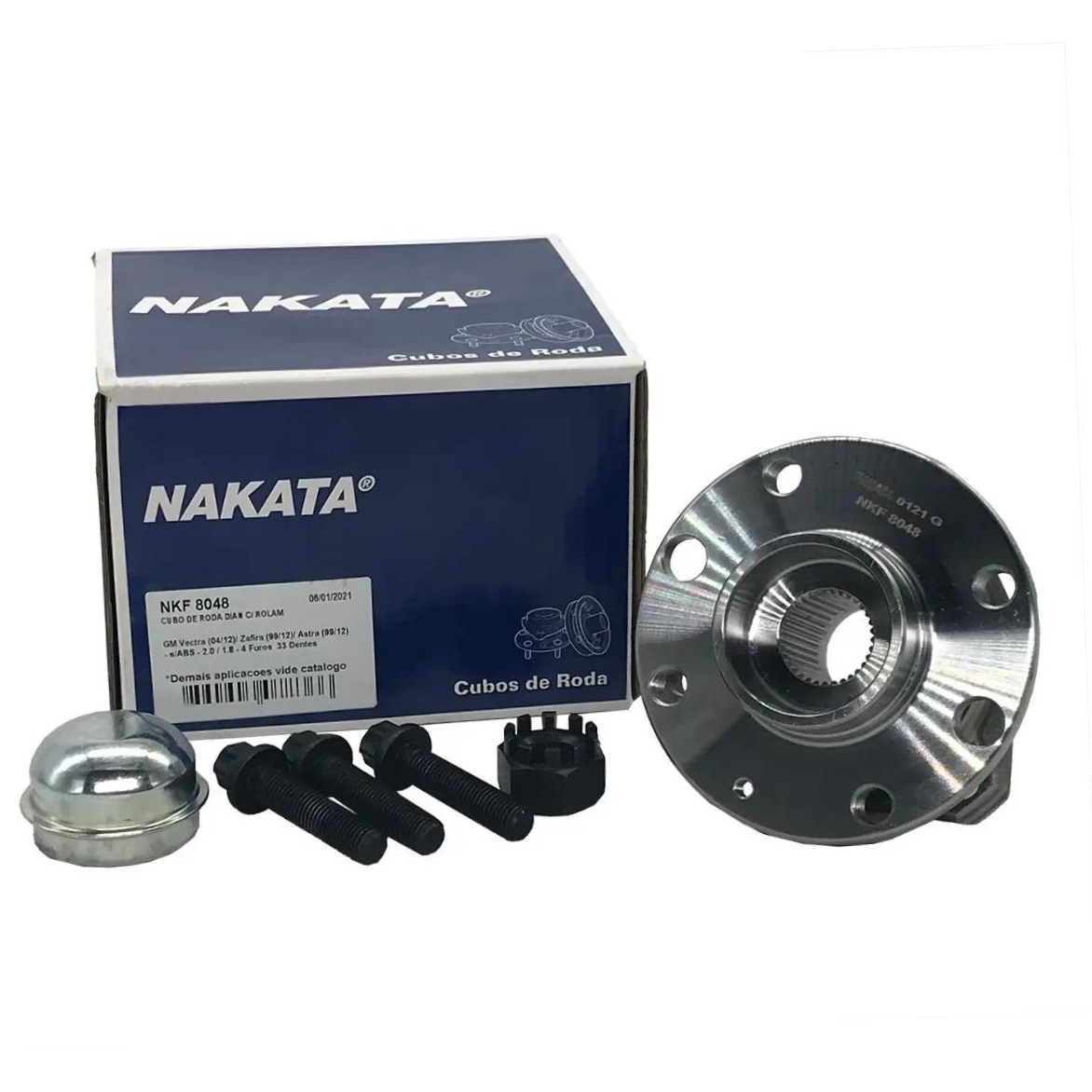 Cubo de Roda Dianteiro 33 Dentes para Chevrolet Astra Hatch e Astra Sedan - Nakata - NKF 8048