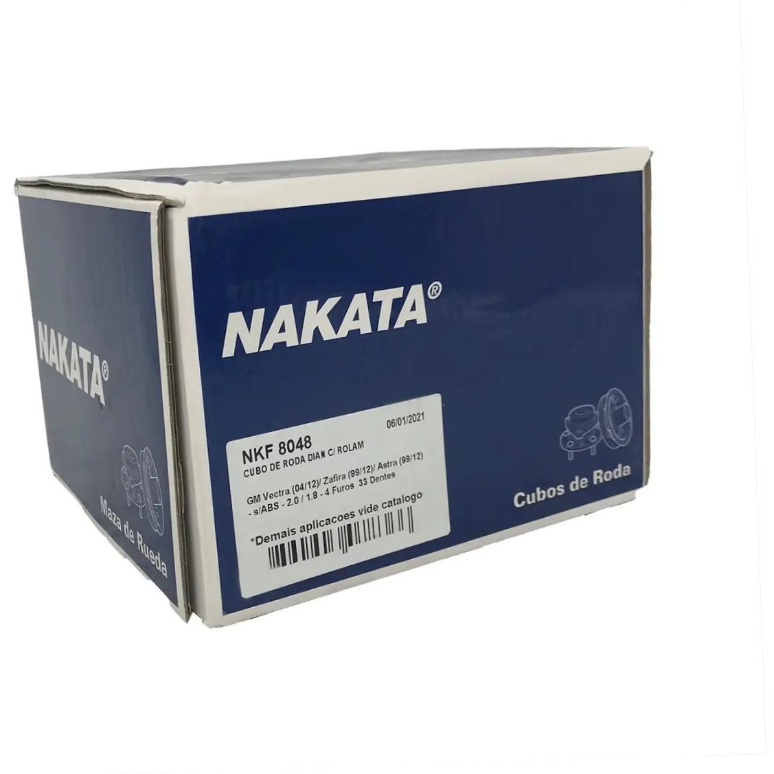 Cubo de Roda Dianteiro 33 Dentes para Chevrolet Astra Hatch e Astra Sedan - Nakata - NKF 8048