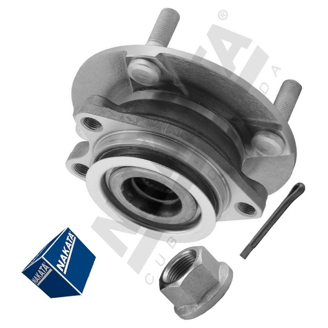 Cubo de Roda Dianteiro 25 Dentes para Nissan Livina e Tiida - Nakata - NKF 8148
