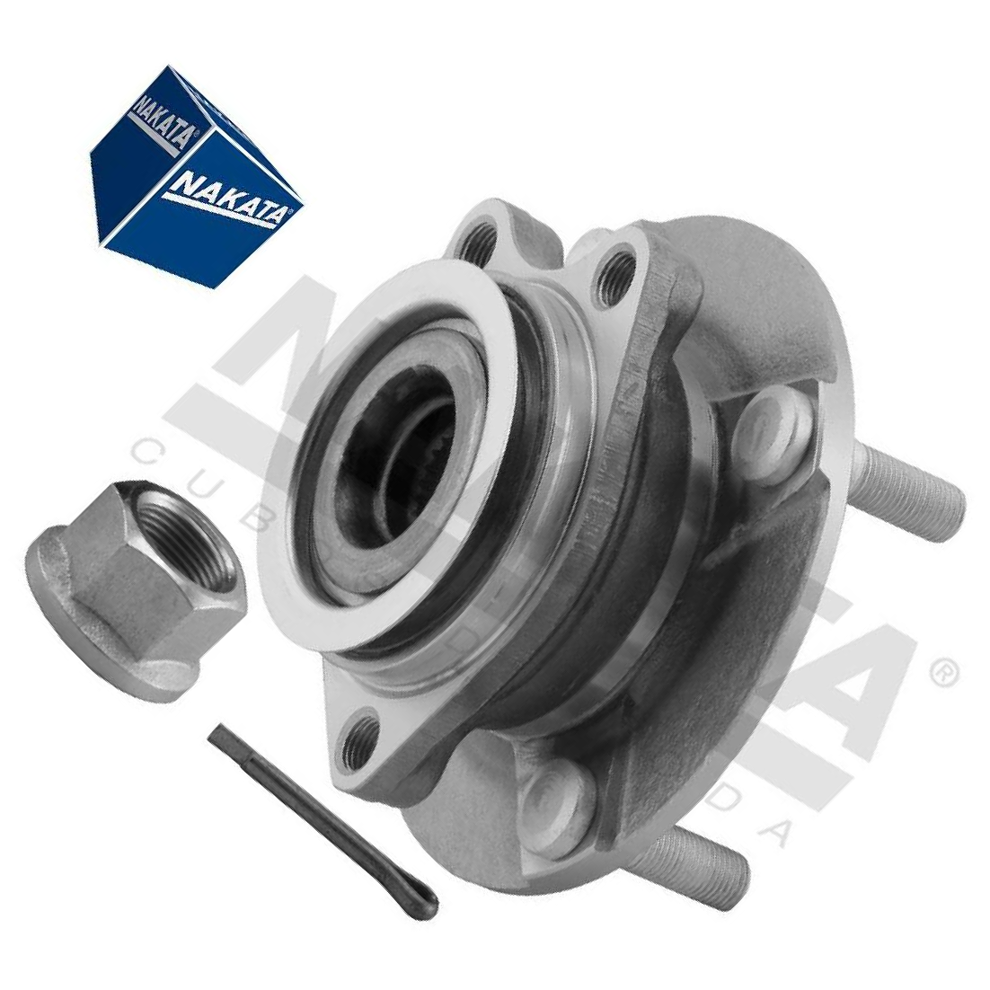 Cubo de Roda Dianteiro 25 Dentes para Nissan Livina e Tiida - Nakata - NKF 8148