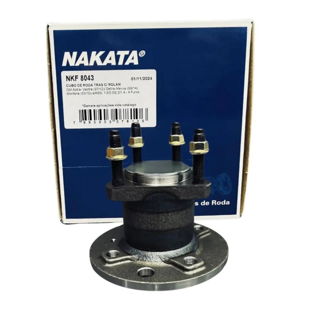 Cubo de Roda Traseiro Direito ou Esquerdo para Chevrolet Astra Hatch e Astra Sedan - Nakata - NKF 8043
