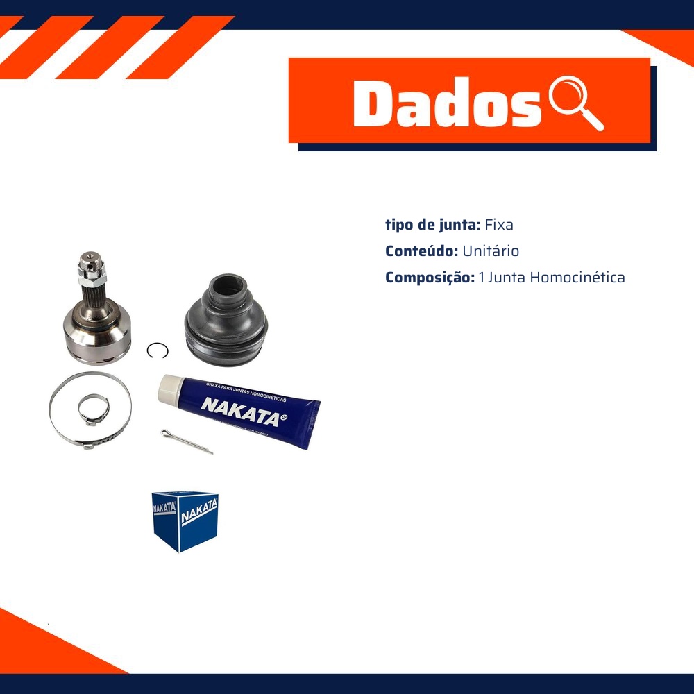 Junta Homocinética para Citroen C4 Pallas e Peugeot 3008 - Nakata - NJH30-3273