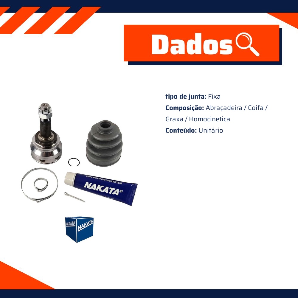 Junta Homocinética para Mitsubishi Outlander - Nakata - NJH27-5065
