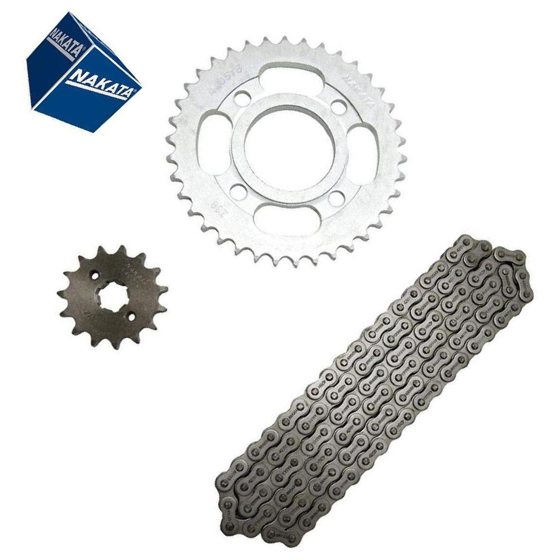 Kit da Coroa Pinhão e Corrente 38 15mm para Dafra Speed 150 - Nakata - TM10400