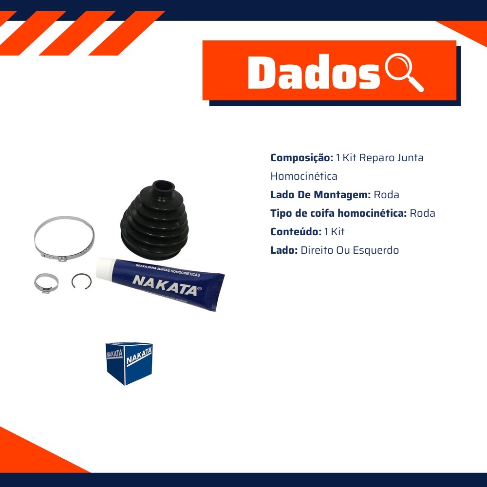Kit de Reparo da Junta Homocinética para Renault Scenic - Nakata - NKJ5009
