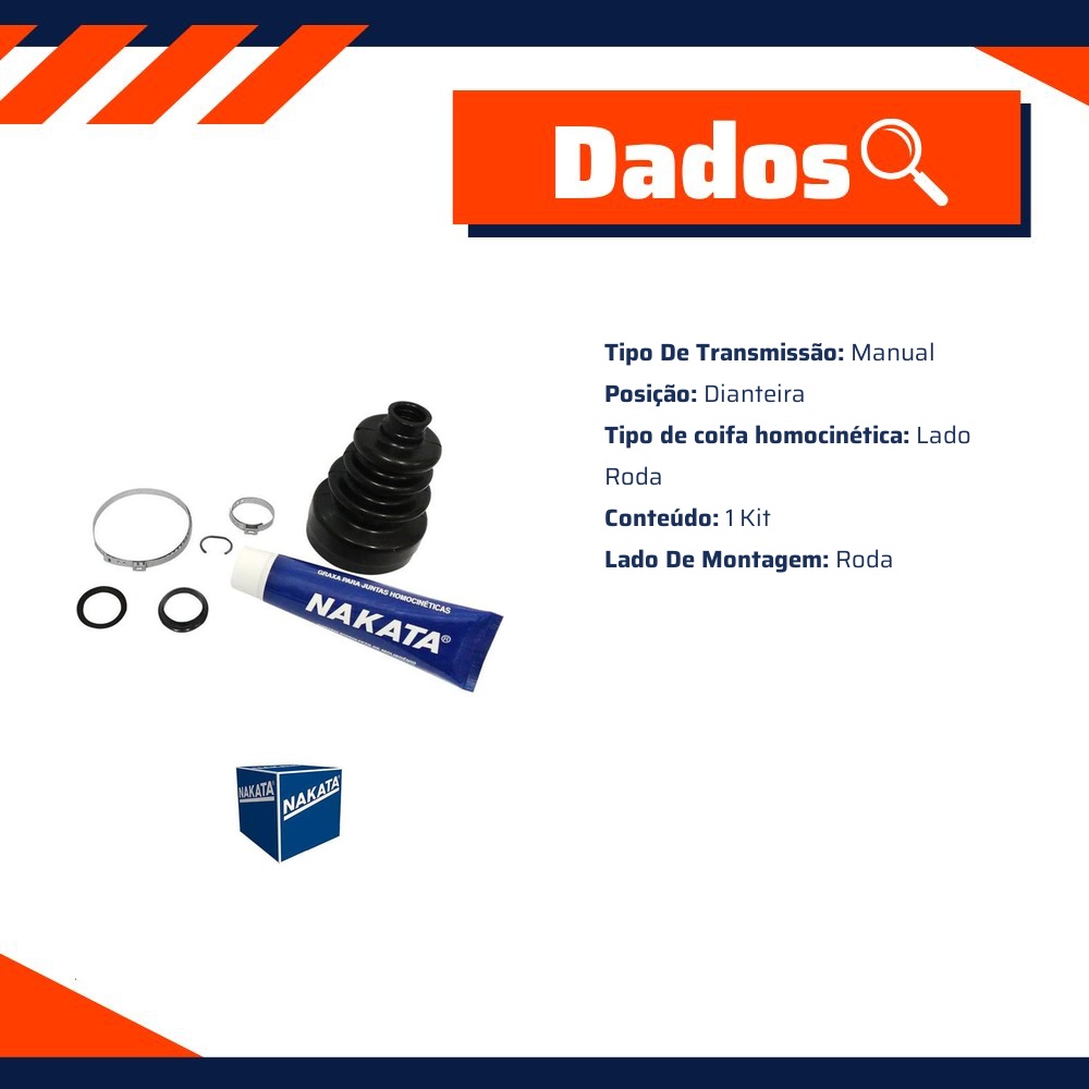 Kit de Reparo da Junta Homocinética para Ford Del Rey e Pampa - Nakata - NKJ149-2